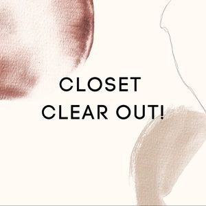 Closet clear out!